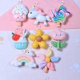 10pcs Unicorn Charms for Jewelry Making DIY Earring Necklace Findings
