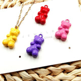 10pcs Candy Bear Charm for Jewelry Making