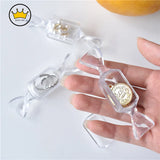 10pcs Candy Jewelry Storage Box Portable Earrings Bracelet Transparent