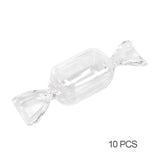 10pcs Candy Jewelry Storage Box Portable Earrings Bracelet Transparent