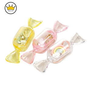 10pcs Candy Jewelry Storage Box Portable Earrings Bracelet Transparent
