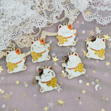 10pcs Cat Enamel Charms for DIY Jewelry