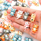 10pcs Cat Resin Pendant DIY Jewelry Making 29X15mm