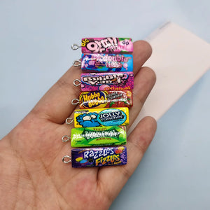 10pcs Chewing Gum Resin Charms for DIY Jewelry Making C544