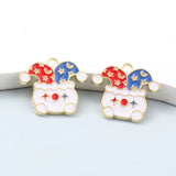 10pcs Circus Enamel Charms Clown Joker House Pendants For DIY Jewelry