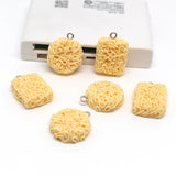 10pcs Instant Noodles Resin Earring Charms Food Keychain Necklace Pendant