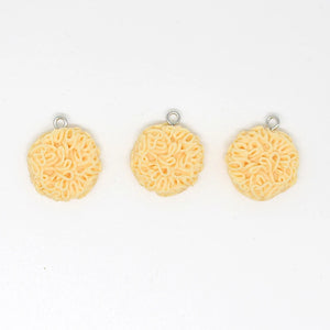 10pcs Instant Noodles Resin Earring Charms Food Keychain Necklace Pendant