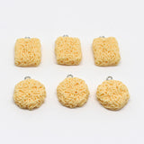 10pcs Instant Noodles Resin Earring Charms Food Keychain Necklace Pendant