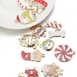 10pcs Dog Charms Enamel Dog Bone Pendants DIY Jewelry Making Accessories