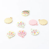 10pcs Antique Lucky Round Pendant DIY Craft Accessory