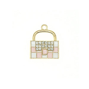 10pcs Enamel Bag Charms for Jewelry Making DIY Bracelet Earrings Necklace