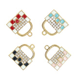 10pcs Enamel Bag Charms for Jewelry Making DIY Bracelet Earrings Necklace