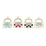 10pcs Enamel Bag Charms for Jewelry Making DIY Bracelet Earrings Necklace
