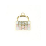 10pcs Enamel Bag Charms for Jewelry Making DIY Bracelet Earrings Necklace