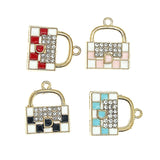 10pcs Enamel Bag Charms for Jewelry Making DIY Bracelet Earrings Necklace
