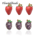 10pcs Fruits 3D Simulation Charms Pendant DIY Jewelry Charm Accessories