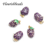 10pcs Fruits 3D Simulation Charms Pendant DIY Jewelry Charm Accessories