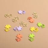 10pcs Flower Alloy Pendant DIY Earrings Accessories Material