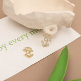 10pcs Flower Alloy Pendant DIY Earrings Accessories Material