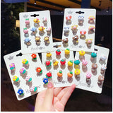 10pcs Holeless Clips Earrings for Girls Children Student