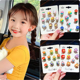 10pcs Holeless Clips Earrings for Girls Children Student