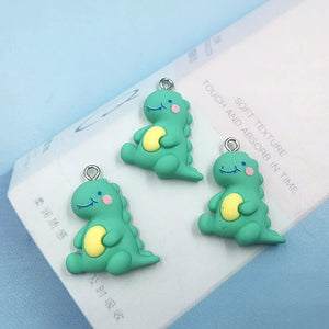 10pcs Dinosaur Pendant Charms Jewelry DIY Earrings Necklace Keychain C950