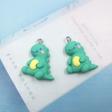 10pcs Dinosaur Pendant Charms Jewelry DIY Earrings Necklace Keychain C950