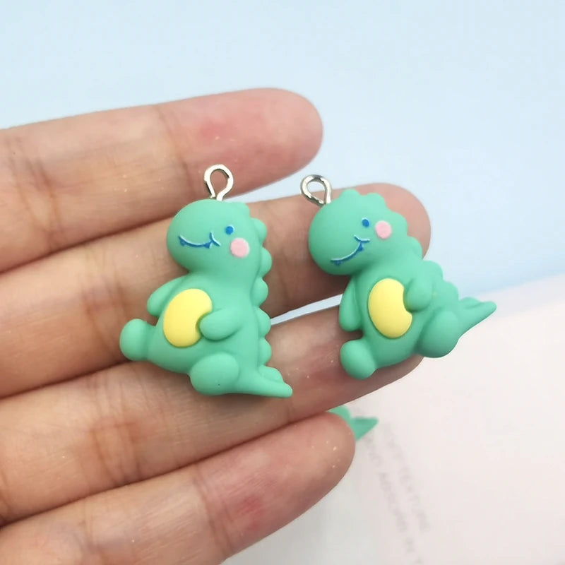 10pcs Dinosaur Pendant Charms Jewelry DIY Earrings Necklace Keychain C950