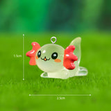 10pcs Luminous Dinosaur Charms for Jewelry Making Resin Pendant Craft
