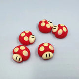 10pcs Mushroom Patch Charms Pendant DIY Earrings Jewelry C806