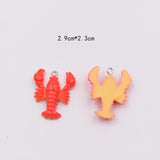 10pcs Lobster Crab Charms DIY Earring Jewelry Finding Resin Pendant C155