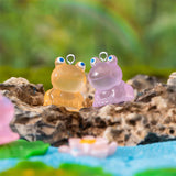 10pcs Noctilucent Animals Frog Charms for Jewelry Making
