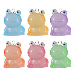 10pcs Noctilucent Animals Frog Charms for Jewelry Making