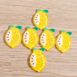10pcs Lemon Cabochons Resin Flatback for DIY Hairpin Brooch Craft