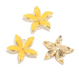 10pcs Romantic Yellow Flower Accessories for DIY Earrings Necklace Wedding