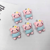10pcs Pig Egg Charms Resin Pendant DIY Jewelry Making C1211