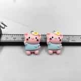 10pcs Pig Egg Charms Resin Pendant DIY Jewelry Making C1211