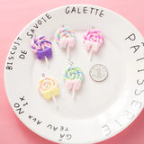 10pcs Lollipop Charms for Jewelry Making DIY Keychain Pendant