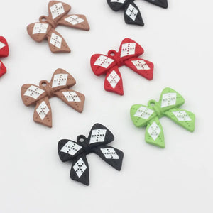 10pcs Bow Pendant Metal DIY Earring Bracelet Necklace Fittings