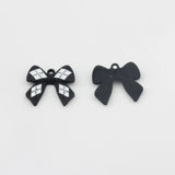10pcs Bow Pendant Metal DIY Earring Bracelet Necklace Fittings