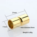 10pcs DIY Accessories Leather Rope Magnet Buckle Copper Jewelry Findings