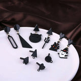 10pcs Earrings Settings Heart Round Star Base Stud Earrings Back DIY