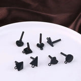 10pcs Earrings Settings Heart Round Star Base Stud Earrings Back DIY