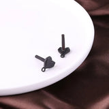 10pcs Earrings Settings Heart Round Star Base Stud Earrings Back DIY