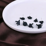 10pcs Earrings Settings Heart Round Star Base Stud Earrings Back DIY