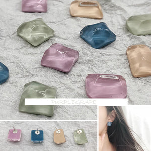 10pcs Resin Translucent Earrings Accessories