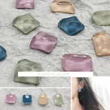 10pcs Resin Translucent Earrings Accessories
