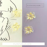 10pcs Acrylic Flower Ear Studs for DIY Earrings Homemade