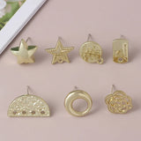10pcs DIY Earrings Base Star Hollow Butterfly Earrings Connectos