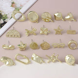 10pcs DIY Earrings Base Star Hollow Butterfly Earrings Connectos